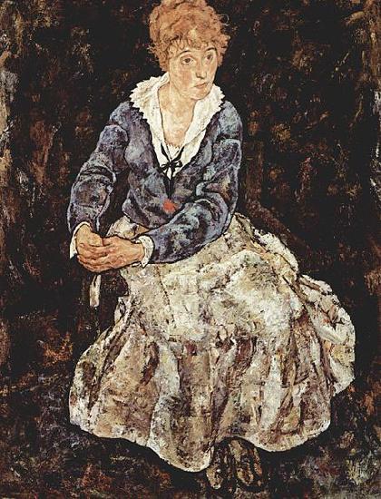 Egon Schiele Portrat der Edith Schiele, sitzend oil painting picture